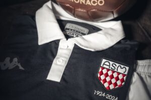 Kappa dévoile un maillot collector noir pour l’AS Monaco et son match du centenaire célébré contre Montpellier