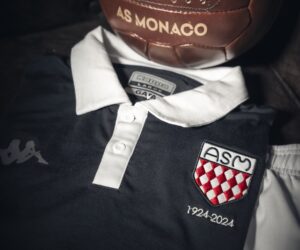 Kappa dévoile un maillot collector noir pour l’AS Monaco et son match du centenaire célébré contre Montpellier