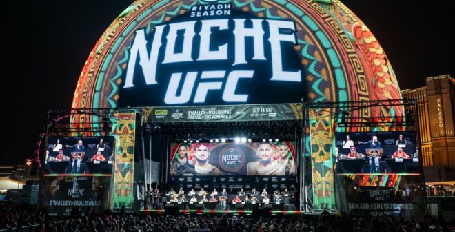 La Sphere de Las Vegas accueille son premier évènement sportif ce samedi avec l’UFC (Riyadh Season Noche UFC)