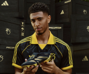 adidas sort la collection « Belligold » avec une paire de crampons signature