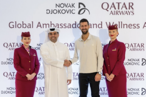 Novak Djokovic s’envole avec Qatar Airways