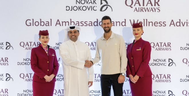 Novak Djokovic s’envole avec Qatar Airways