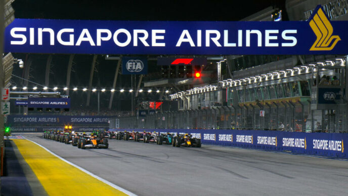 Singapore Airlines poursuit son sponsoring sur le Grand Prix de Formule 1 de Singapour