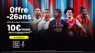 DAZN lance une offre exclusive pour les moins de 26 ans à 10€/mois sans engagement !